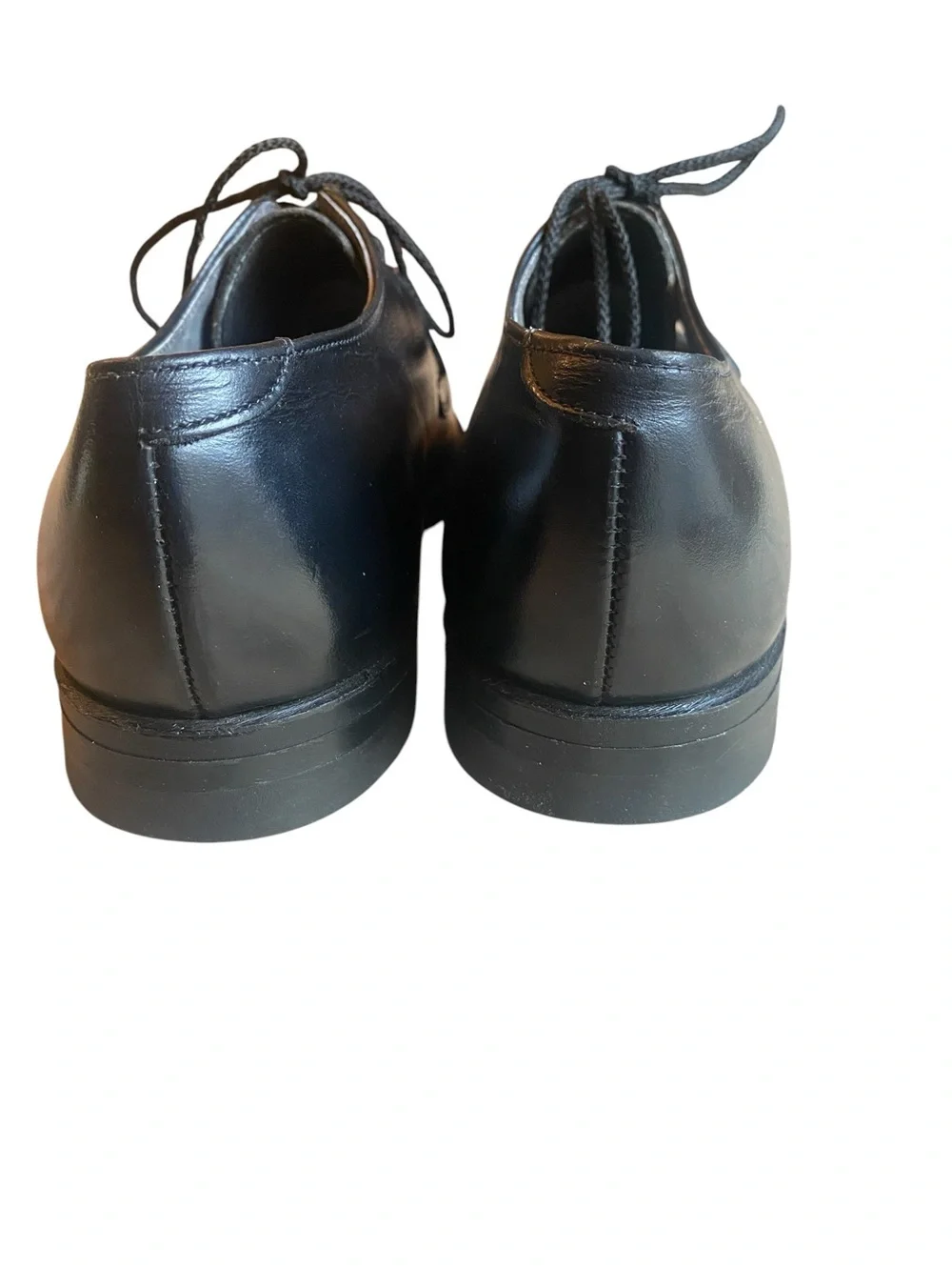 Stuart McGuire Vintage Men's  Derby Black Leather Lace-Up Dress Shoes Size 9.5